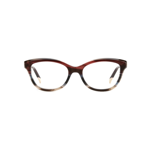 Óculos de Grau Missoni MIS 0118 3XH 5117 R Acetato Marrom e Vermelho