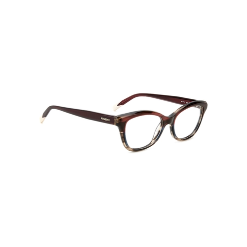 Óculos de Grau Missoni MIS 0118 3XH 5117 R Acetato Marrom e Vermelho