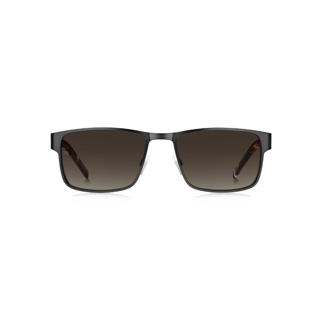 Óculos de Sol Tommy Hilfiger TH 1974/S SVK 57HA S Metal Preto Fosco com lentes na cor Marrom Degradê 2