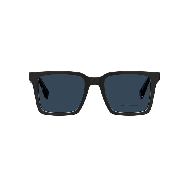 Óculos de Sol Tommy Hilfiger TH 2067/S 807 53KU S Acetato Preto com lentes na cor Azul 2