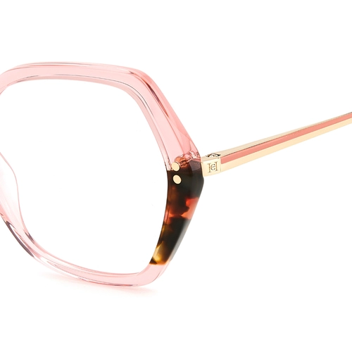 Óculos de Grau Carolina Herrera HER 0205 HT8 5318 R Acetato Rosa Mesclado