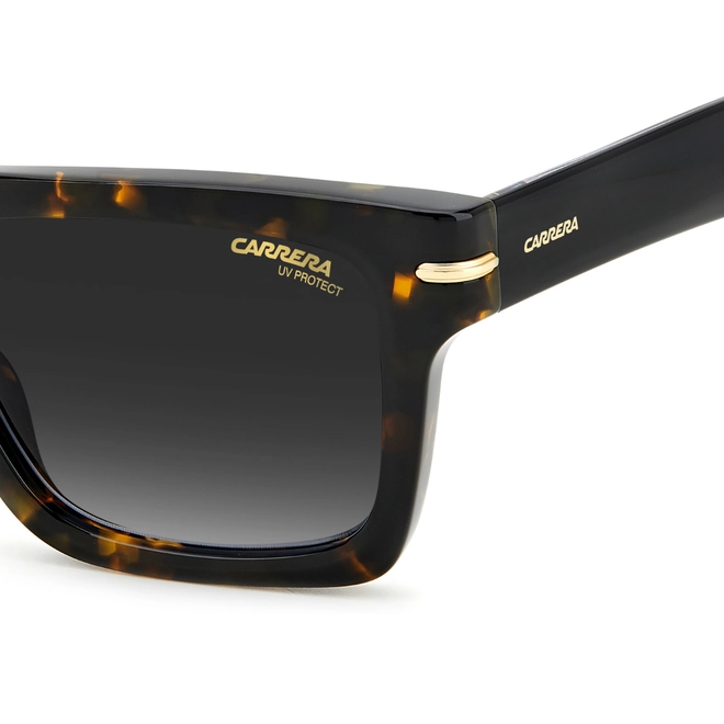 Óculos de Sol CARRERA 305/S 086 549O S Acetato Marrom Mesclado com lentes na cor Cinza Escuro Degradê 4