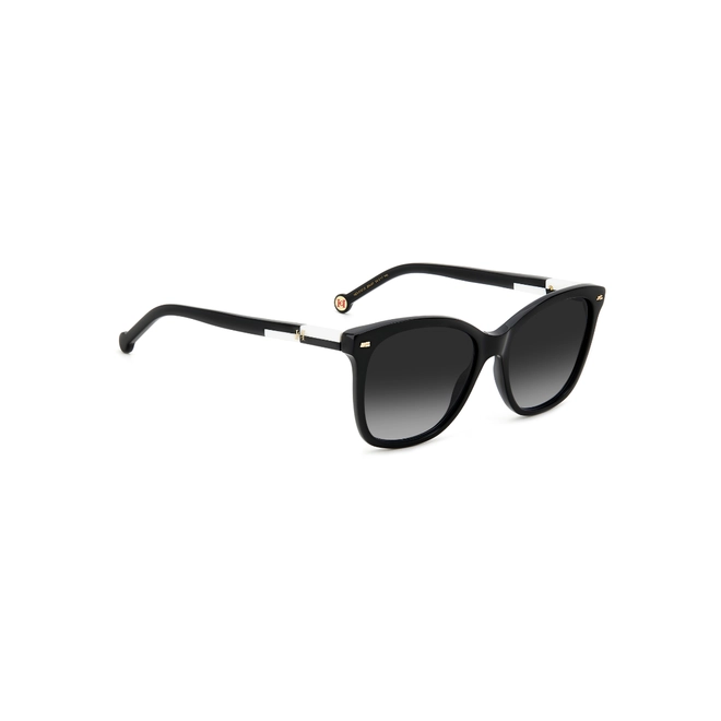 Óculos de Sol Carolina Herrera HER 0137/S 80S 549O Acetato Preto com lentes na cor Cinza 3