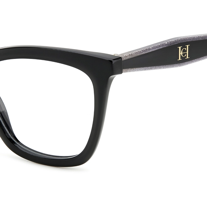 Óculos de Grau Carolina Herrera HER 0228 BSC 5118 Acetato Preto 4