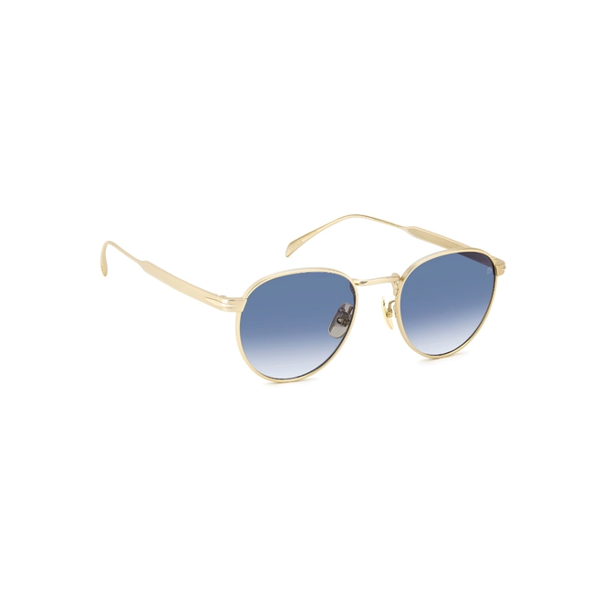 Óculos de Sol David Beckham DB 1142/S AOZ 5108 Metal Dourado com lentes na cor Azul Degradê 3