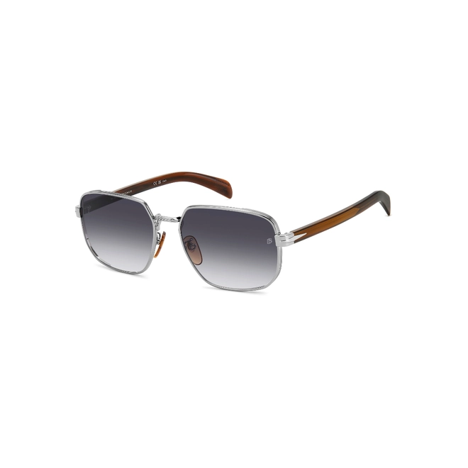 Óculos de Sol David Beckham DB 7121/G/S WIJ 609O Metal Prata com lentes na cor Cinza Degradê 1