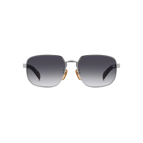 Óculos de Sol David Beckham DB 7121/G/S WIJ 609O Metal Prata com lentes na cor Cinza Degradê