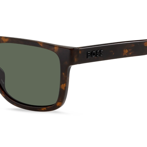 Óculos de Sol Hugo BOSS 1647/S 086 55QT S Acetato Marrom Mesclado com lentes na cor Verde