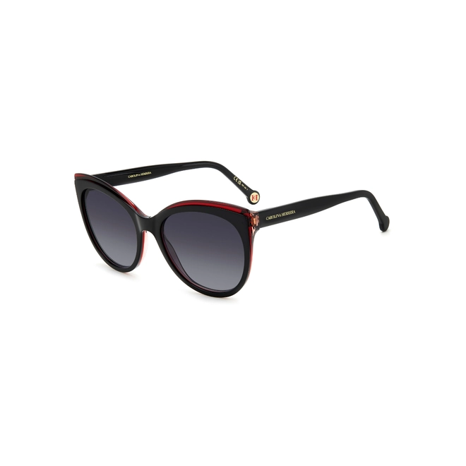 Óculos de Sol Carolina Herrera HER 0175/S 3H2 579O S Acetato Preto com lentes na cor Cinza Escuro Degradê 1