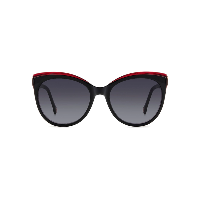 Óculos de Sol Carolina Herrera HER 0175/S 3H2 579O S Acetato Preto com lentes na cor Cinza Escuro Degradê 2