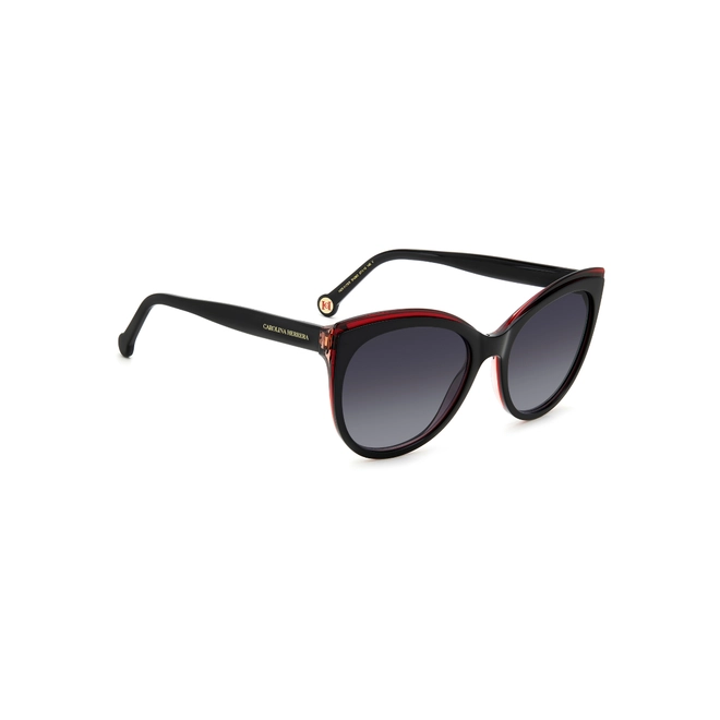 Óculos de Sol Carolina Herrera HER 0175/S 3H2 579O S Acetato Preto com lentes na cor Cinza Escuro Degradê 3
