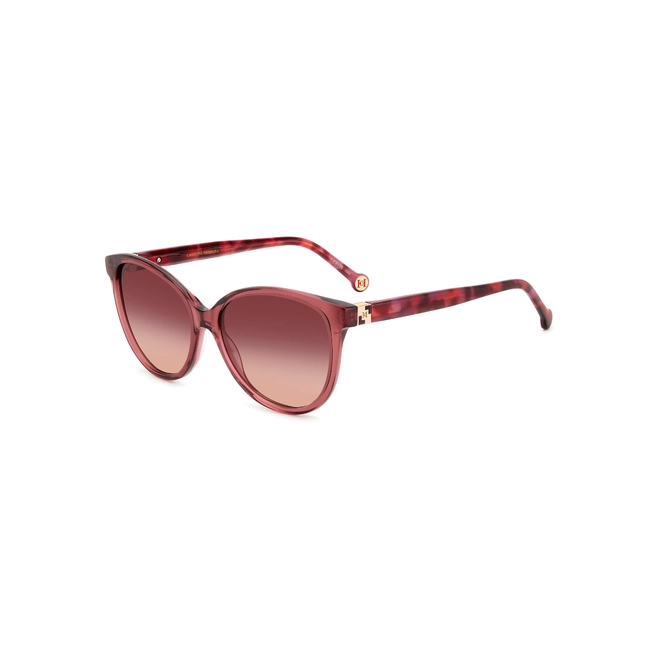 Óculos de Sol Carolina Herrera HER 0237/S 82U 563X S Acetato Vermelho Mesclado com lentes na cor Rosa Degradê 1
