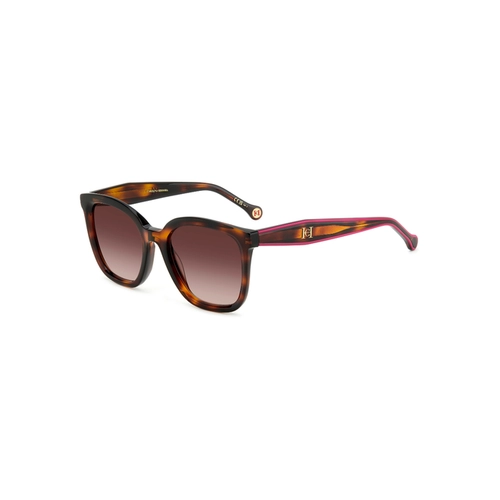 Óculos de Sol Carolina Herrera HER 0225/G/S 0T4 54HA S Acetato Marrom Mesclado com lentes na cor Marrom Degradê