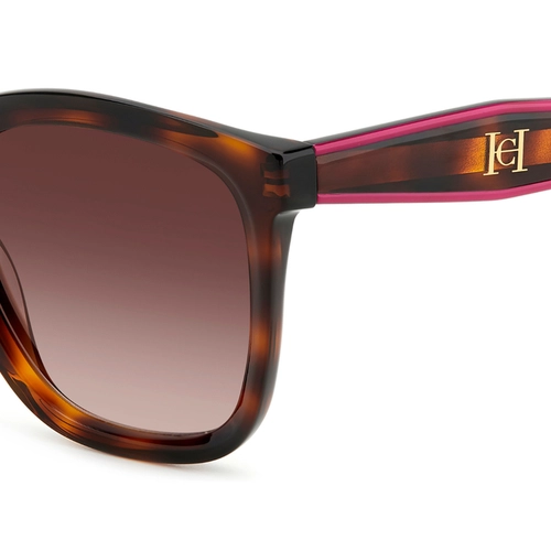 Óculos de Sol Carolina Herrera HER 0225/G/S 0T4 54HA S Acetato Marrom Mesclado com lentes na cor Marrom Degradê