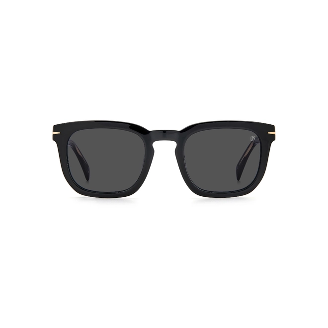 Óculos de Sol David Beckham DB 7076/S 807 50IR S Acetato Preto com lentes na cor Cinza 2