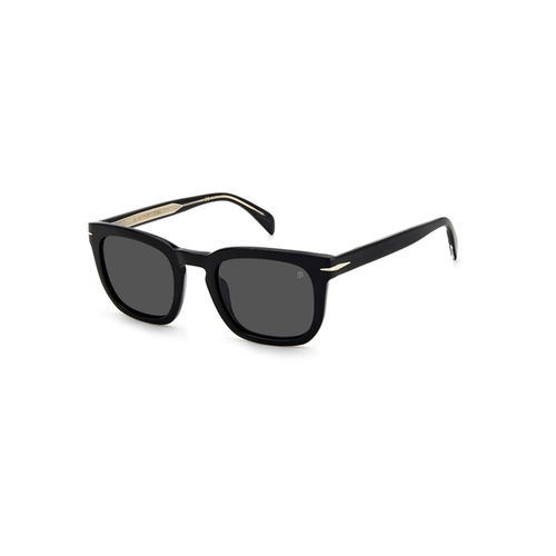 Óculos de Sol David Beckham DB 7076/S 807 50IR S Acetato Preto com lentes na cor Cinza