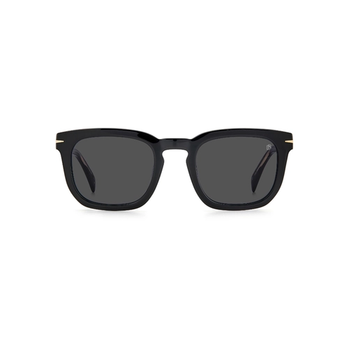 Óculos de Sol David Beckham DB 7076/S 807 50IR S Acetato Preto com lentes na cor Cinza