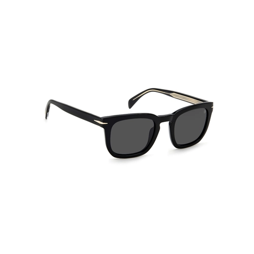 Óculos de Sol David Beckham DB 7076/S 807 50IR S Acetato Preto com lentes na cor Cinza
