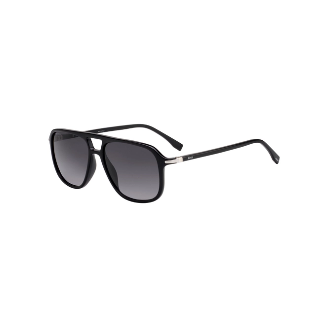 Óculos de Sol Hugo BOSS 1042/S/IT 807 569O S Acetato Preto com lentes na cor Cinza Escuro Degradê 1
