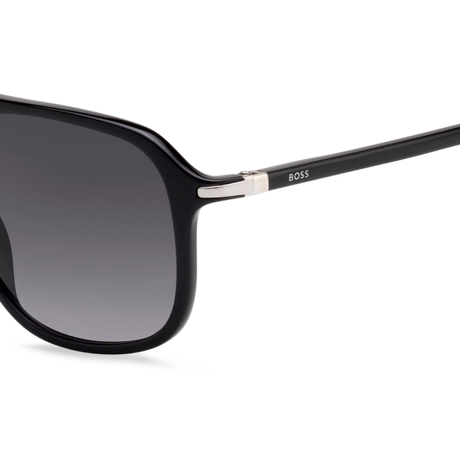 Óculos de Sol Hugo BOSS 1042/S/IT 807 569O S Acetato Preto com lentes na cor Cinza Escuro Degradê 3