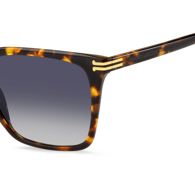 Óculos de Sol Marc Jacobs MJ 1094/S 086 55GB S Acetato Marrom Mesclado com lentes na cor Cinza Degradê 4