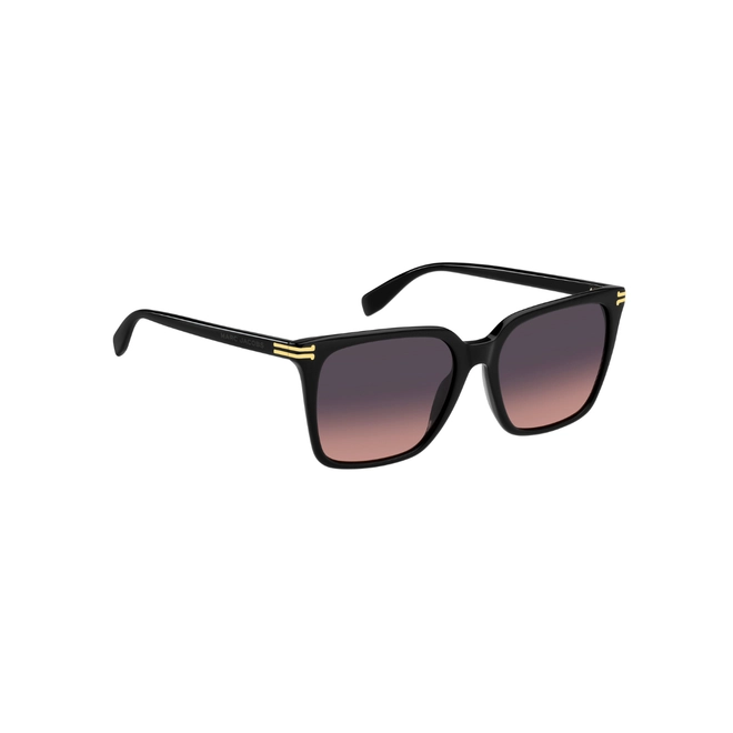 Óculos de Sol Marc Jacobs MJ 1094/S 807 55FF S Acetato Preto com lentes na cor Cinza Degradê Rosa 3
