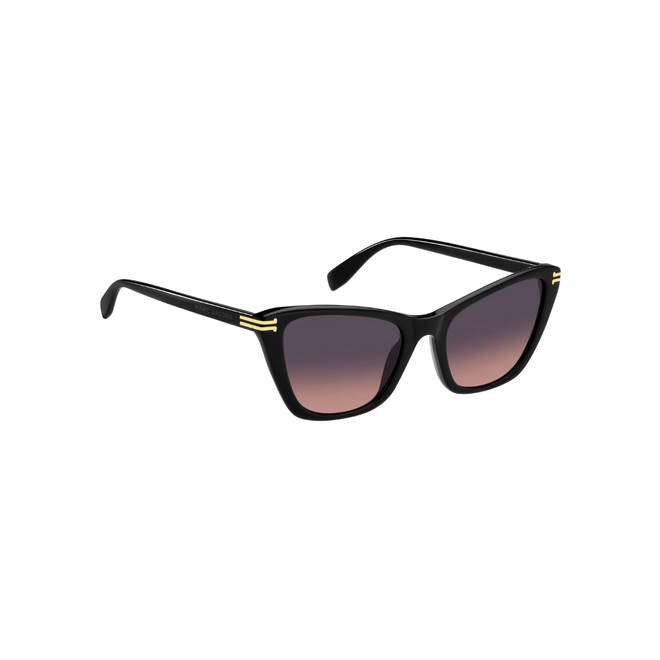 Óculos de Sol Marc Jacobs MJ 1095/S 807 53FF S Acetato Preto com lentes na cor Cinza Degradê Rosa 3