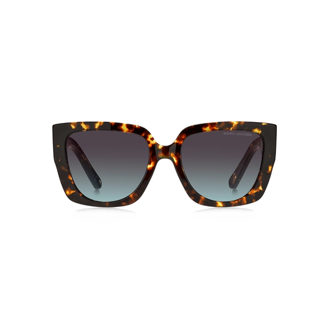 Óculos de Sol Marc Jacobs MARC 687/S 086 5498 S Acetato Marrom Mesclado com lentes na cor Marrom e Azul Degradê 2