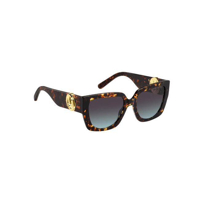 Óculos de Sol Marc Jacobs MARC 687/S 086 5498 S Acetato Marrom Mesclado com lentes na cor Marrom e Azul Degradê 3