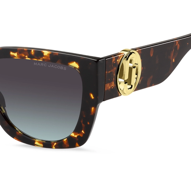 Óculos de Sol Marc Jacobs MARC 687/S 086 5498 S Acetato Marrom Mesclado com lentes na cor Marrom e Azul Degradê 4