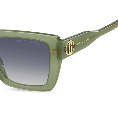 Óculos de Sol Marc Jacobs MARC 733/S 1ED 52GB S Acetato Verde com lentes na cor Cinza e Azul Degradê