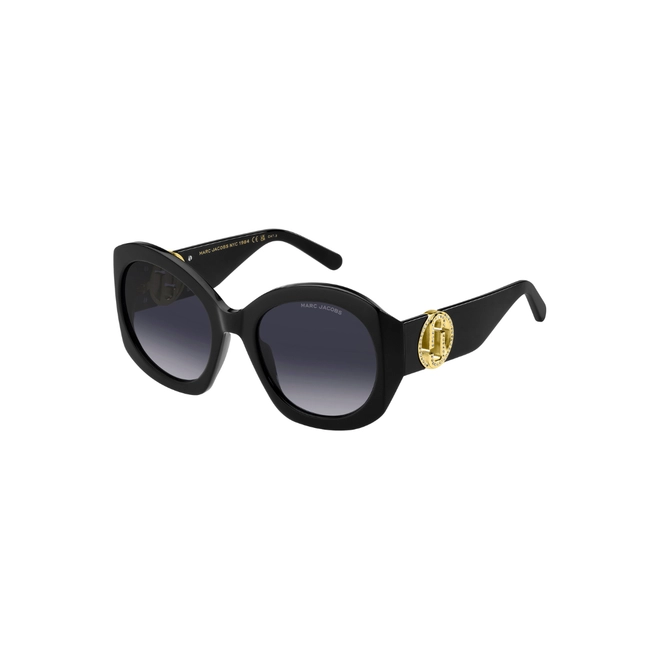 Óculos de Sol Marc Jacobs MARC 722/S 807 559O S Acetato Preto com lentes na cor Cinza Escuro Degradê 1