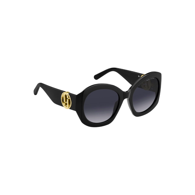 Óculos de Sol Marc Jacobs MARC 722/S 807 559O S Acetato Preto com lentes na cor Cinza Escuro Degradê 3