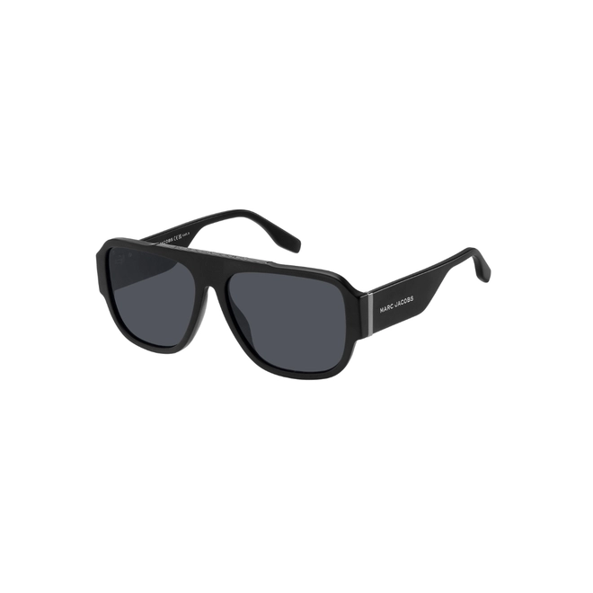Óculos de Sol Marc Jacobs MARC 756/S 003 57IR S Acetato Preto Fosco com lentes na cor Cinza 1