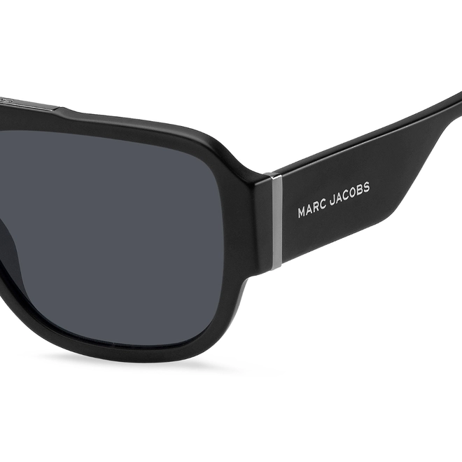 Óculos de Sol Marc Jacobs MARC 756/S 003 57IR S Acetato Preto Fosco com lentes na cor Cinza 4
