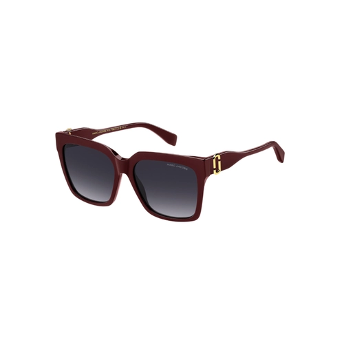 Óculos de Sol Marc Jacobs MARC 764/S LHF 579O S Acetato Bordô com lentes na Cinza Escuro Degradê