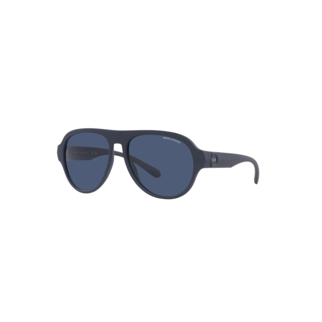 Óculos de Sol Armani Exchange 0AX4126SU 81818058 Acetato Azul com lentes na cor Azul 1