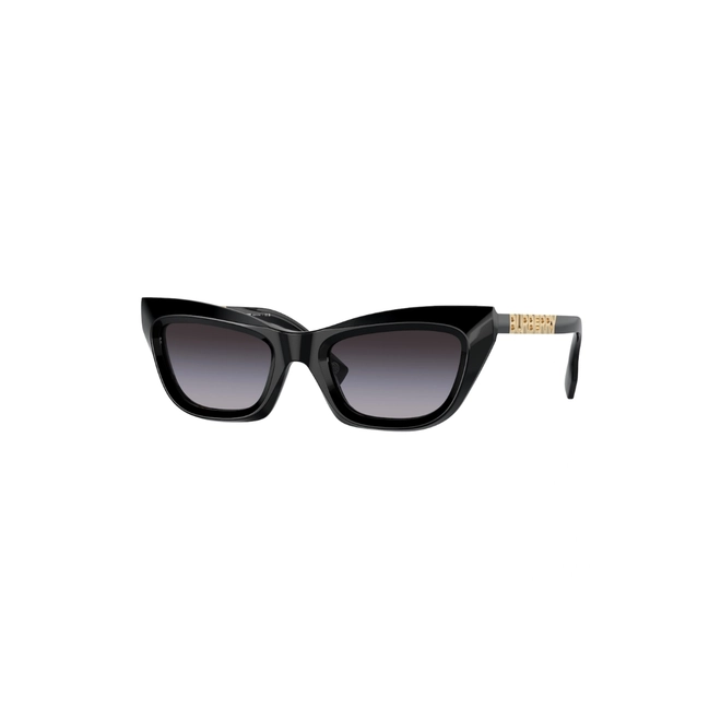 Óculos de Sol Burberry 0BE4409 30018G51 Acetato Preto com lentes na cor Cinza Degradê 1