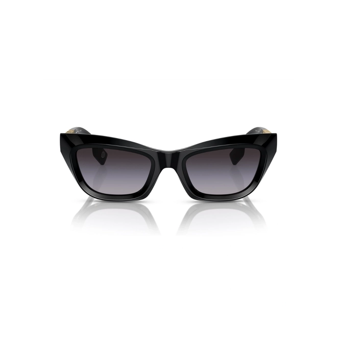 Óculos de Sol Burberry 0BE4409 30018G51 Acetato Preto com lentes na cor Cinza Degradê 2