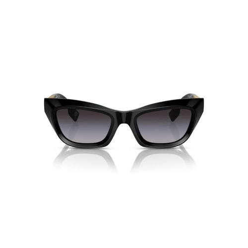 Óculos de Sol Burberry 0BE4409 30018G51 Acetato Preto com lentes na cor Cinza Degradê