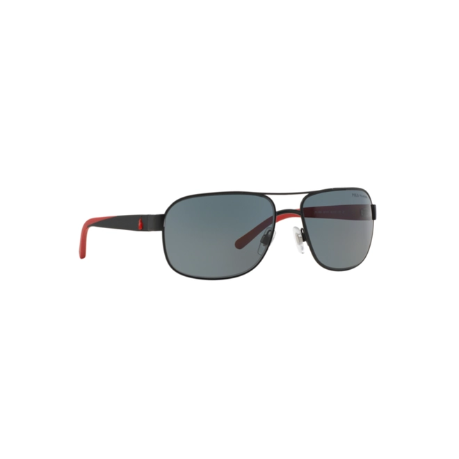 Óculos de Sol Polo Ralph Lauren 0PH3093 92778162 Metal Preto com lentes na cor Cinza Polarizado 3