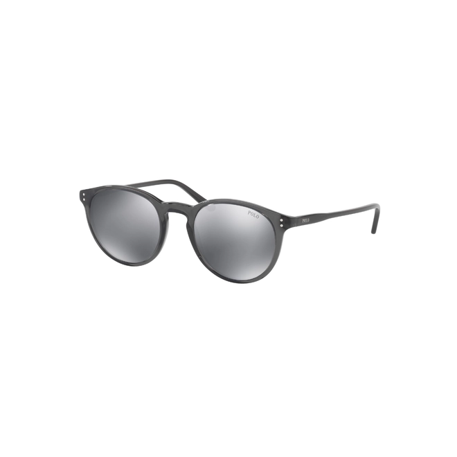 Óculos de Sol Polo Ralph Lauren 0PH4110 55366G50 Acetato Preto Brilhante com lentes na cor Cinza 1