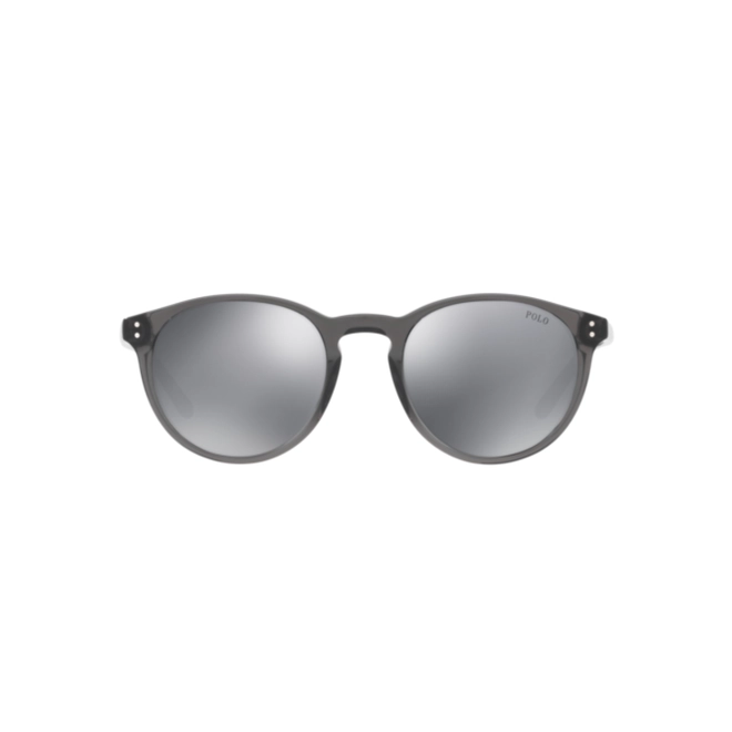 Óculos de Sol Polo Ralph Lauren 0PH4110 55366G50 Acetato Preto Brilhante com lentes na cor Cinza 2