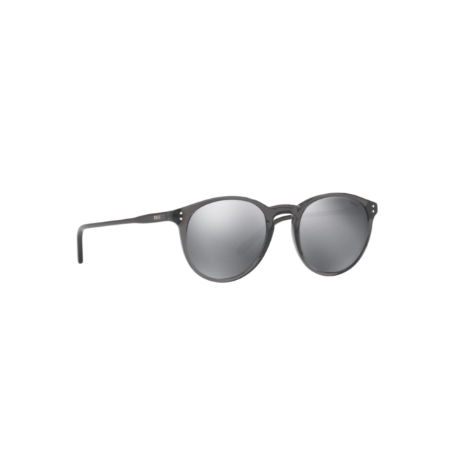 Óculos de Sol Polo Ralph Lauren 0PH4110 55366G50 Acetato Preto Brilhante com lentes na cor Cinza 3