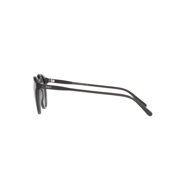 Óculos de Sol Polo Ralph Lauren 0PH4110 55366G50 Acetato Preto Brilhante com lentes na cor Cinza 4