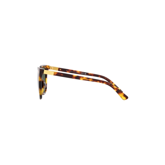 Óculos de Sol Polo Ralph Lauren 0PH4201U 60787155 Acetato Marrom Mesclado com lentes na cor Verde 3