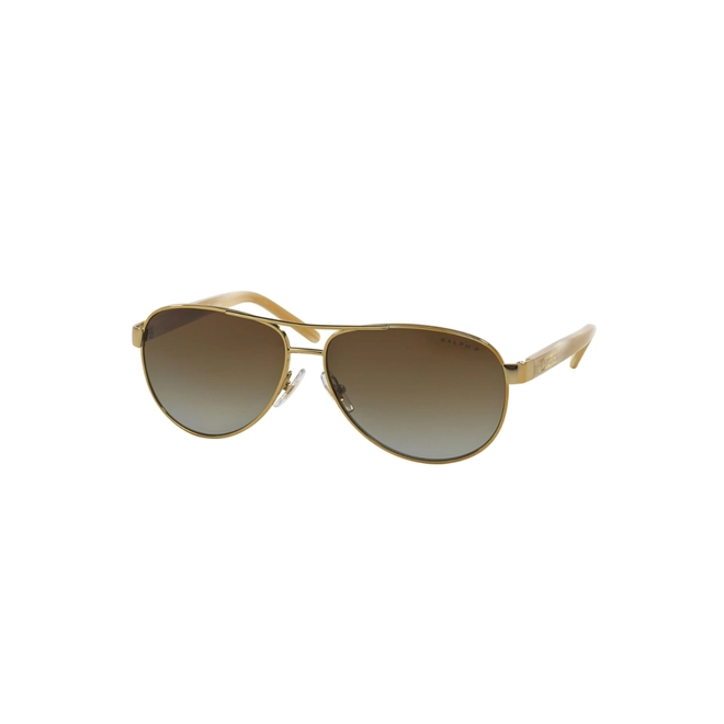 Óculos de Sol Ralph 0RA4004 101/T559 Metal Dourado com lentes na cor Marrom Degradê Polarizado 1