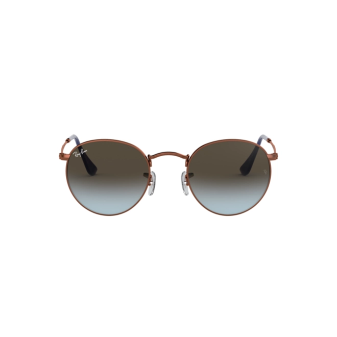 Óculos de Sol Ray-Ban 0RB3447 90039647 Metal Bronze com lentes na cor Azul Degradê 2