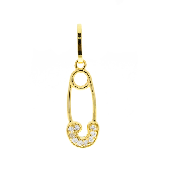 Pingente alfinete joana ouro 18k com 4,5pts de Diamantes 3