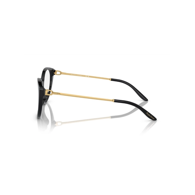Óculos de Grau Ralph Lauren 0RL6239U 5001 55 Acetato Preto 3